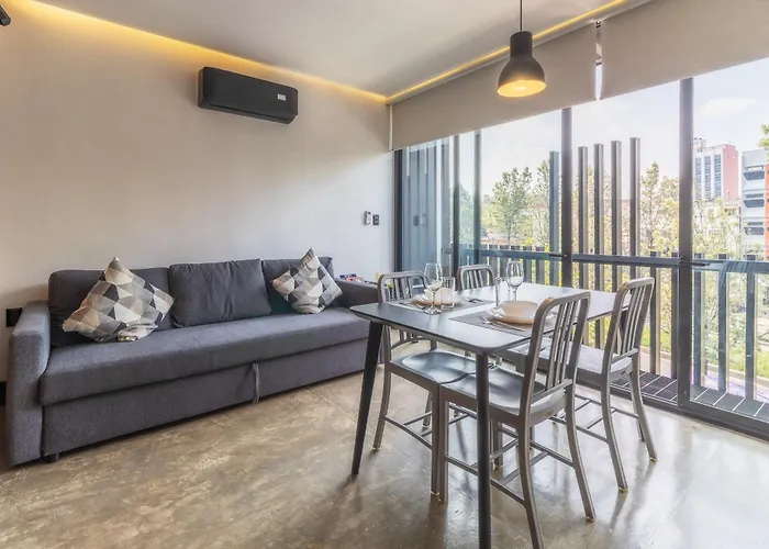 Zielo Londres ,modern With Ac & Rooftop Terrace Mexico City