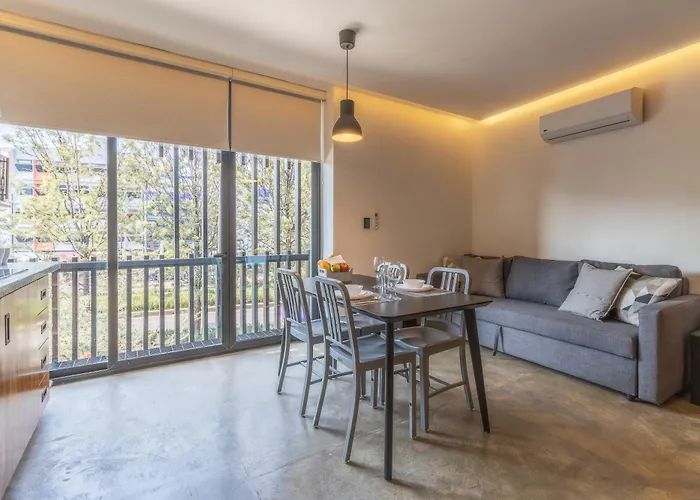 Zielo Londres ,modern With Ac & Rooftop Terrace Apartment Mexico City